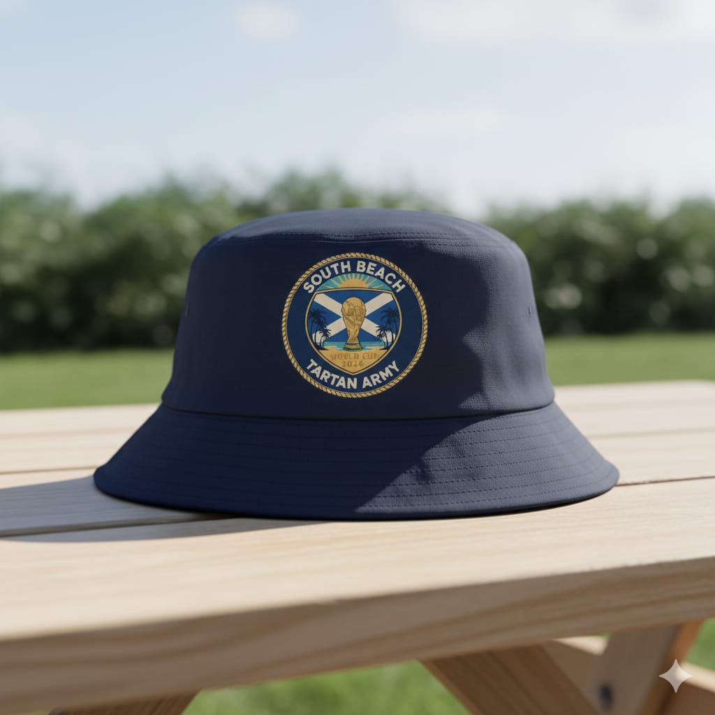 Navy bucket hat
